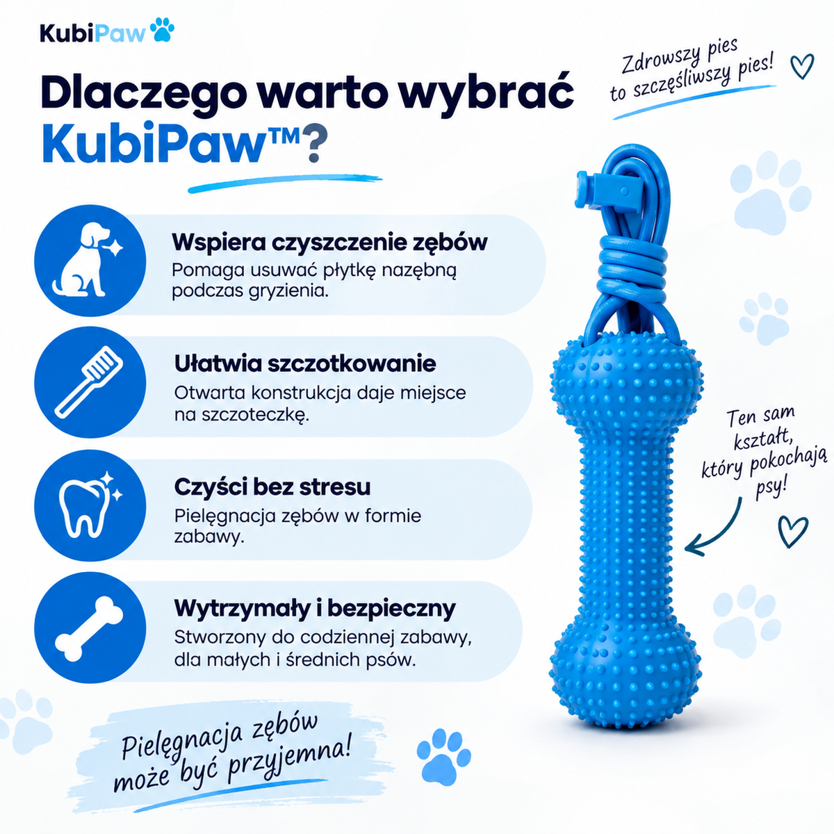 KubiPaw™ – Gryzak do czyszczenia zębów psa
